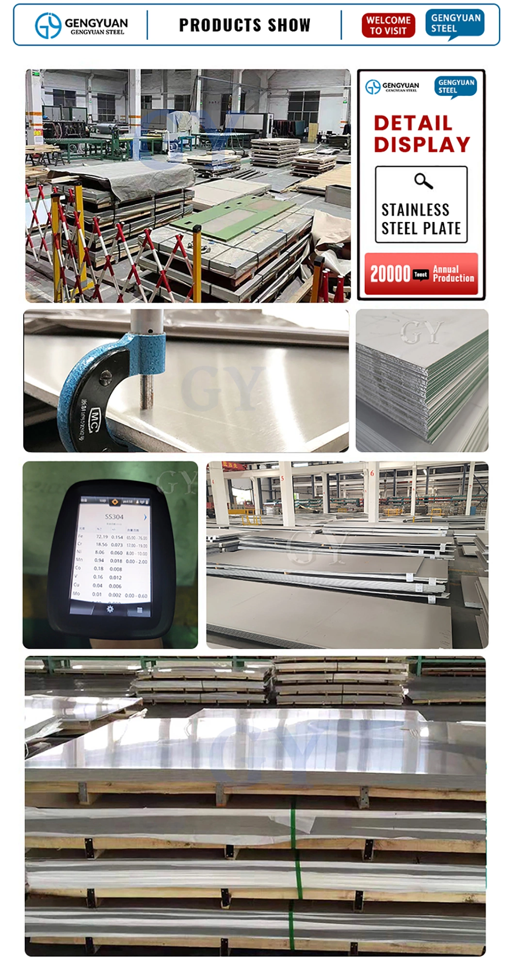 SUS 201 304 316 317 403 410 429 430 601 630 2205 2507 254smo 2b Ba No. 1 No. 4 8K Duplex Hot/Cold Rolled Decorative Stainless Steel Sheet for Industry