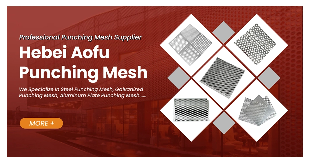 Aofu Wiremesh Perforated Skid Plate Factory Die Stamping Laser Cutting Stainless Steel Perforated Plate China Galvanized Sheet Punching Sheet