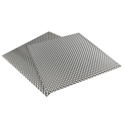 Feuille d'aluminium sphérique hémisphérique gaufrée en stuc pour isolation thermique /bouclier thermique